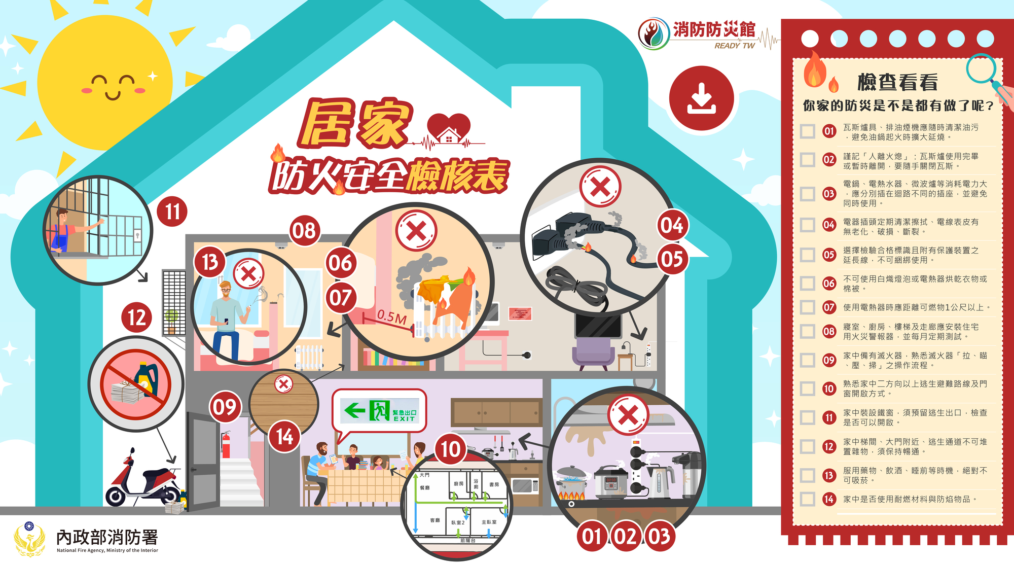 【學生事務處宣導】🧧🏫🎉寒假與農曆春節防災安全宣導✍️🏠📚圖片